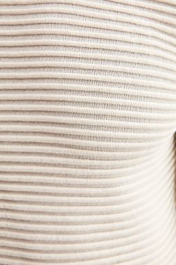 Trendyol Ecru Slim Half Turtleneck Textured Knitwear Sweater