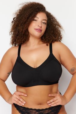 Trendyol Curve Black Micto Coated Cotton Lift Bra