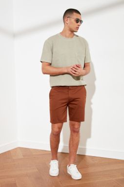 Trendyol Camel Men's Slim Fit Chino Shorts & Bermuda