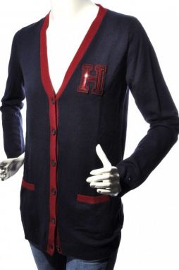 Tommy Hilfiger Sveter - OLIVER V-NK CARD modrý