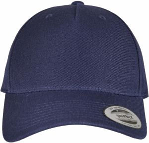YP CLASSICS 5-PANEL PREMIUM COVERED BRIM SNAPBACK CAP NAVY