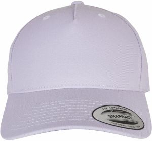 YP CLASSICS 5-PANEL PREMIUM COVERED SNAPBACK CAP LIGHT PURPLE