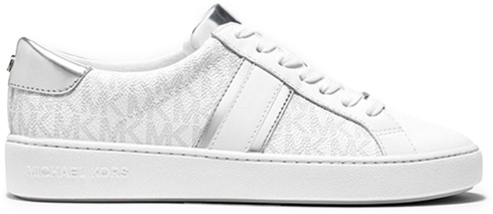 Michael Kors Tenisky - IRVING STRIPE LACE UP biele