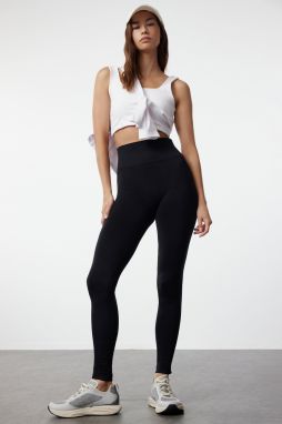 Trendyol Black Seamless Push Up Full Length Knitted Sports Tights