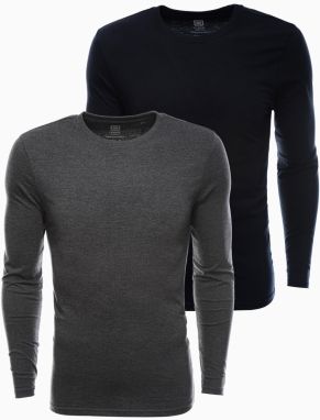 Ombre Clothing Men's plain longsleeve - mix 2