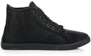 SHELOVET BLACK HIGH SNEAKERS