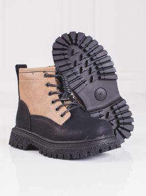 Two-tone girl ankle boots Shelvt