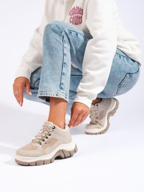 BIG STAR SHOES Beige trappers BIG STAR KK274363BE