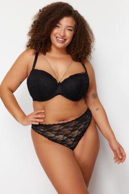 Trendyol Curve 2-Pack Black-Burgundy Lace Panties