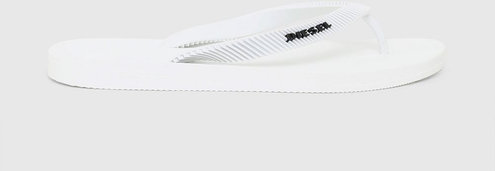 Diesel Šľapky - Sandals biele