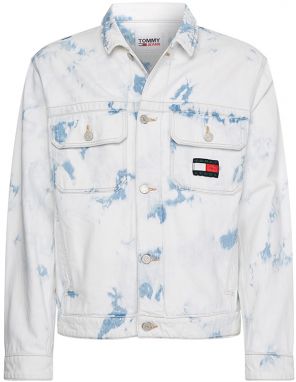 Tommy Jeans Bunda - TJM OVERSZD TRCKR JCKT BF7091 modrá