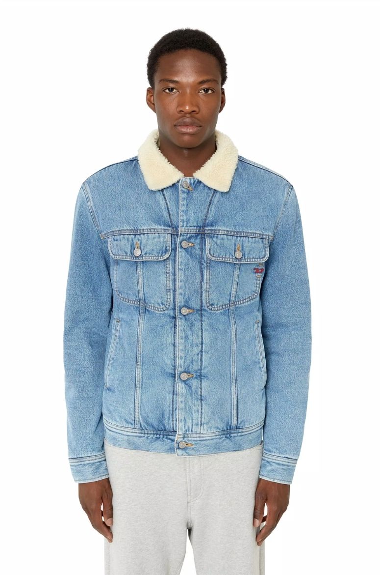 Diesel Bunda - D-BARCY-T JACKET modrá