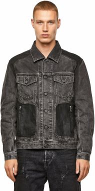 Diesel Bunda - Jackets NHILL-ROD-SP čierna
