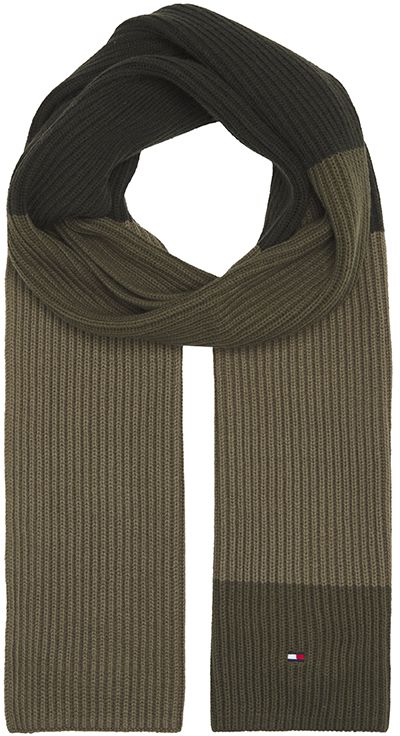Tommy Hilfiger Šál - PIMA COTTON SCARF CB zelený