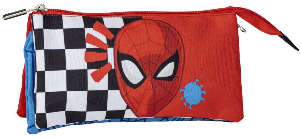 PENCIL CASE 3 COMPARTMENTS SPIDERMAN