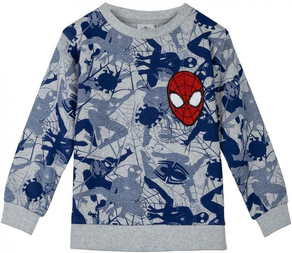 SWEATSHIRT COTTON BRUSHED SPIDERMAN