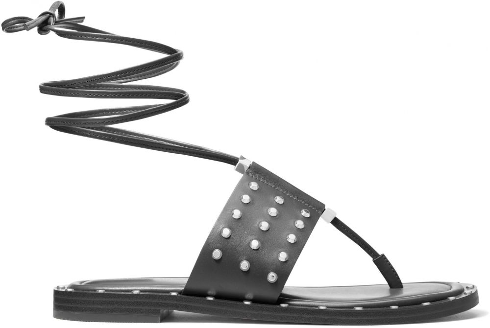 Michael Kors Sandále - FLAT JAGGER FLAT SANDAL čierne