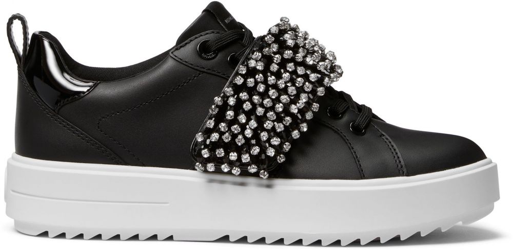 Michael Kors Tenisky - CUP SOLE EMMETT STRAP LACE UP čierne