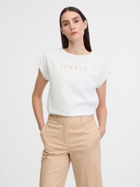 Orsay Women's White T-Shirt with Short Sleeves - Women
