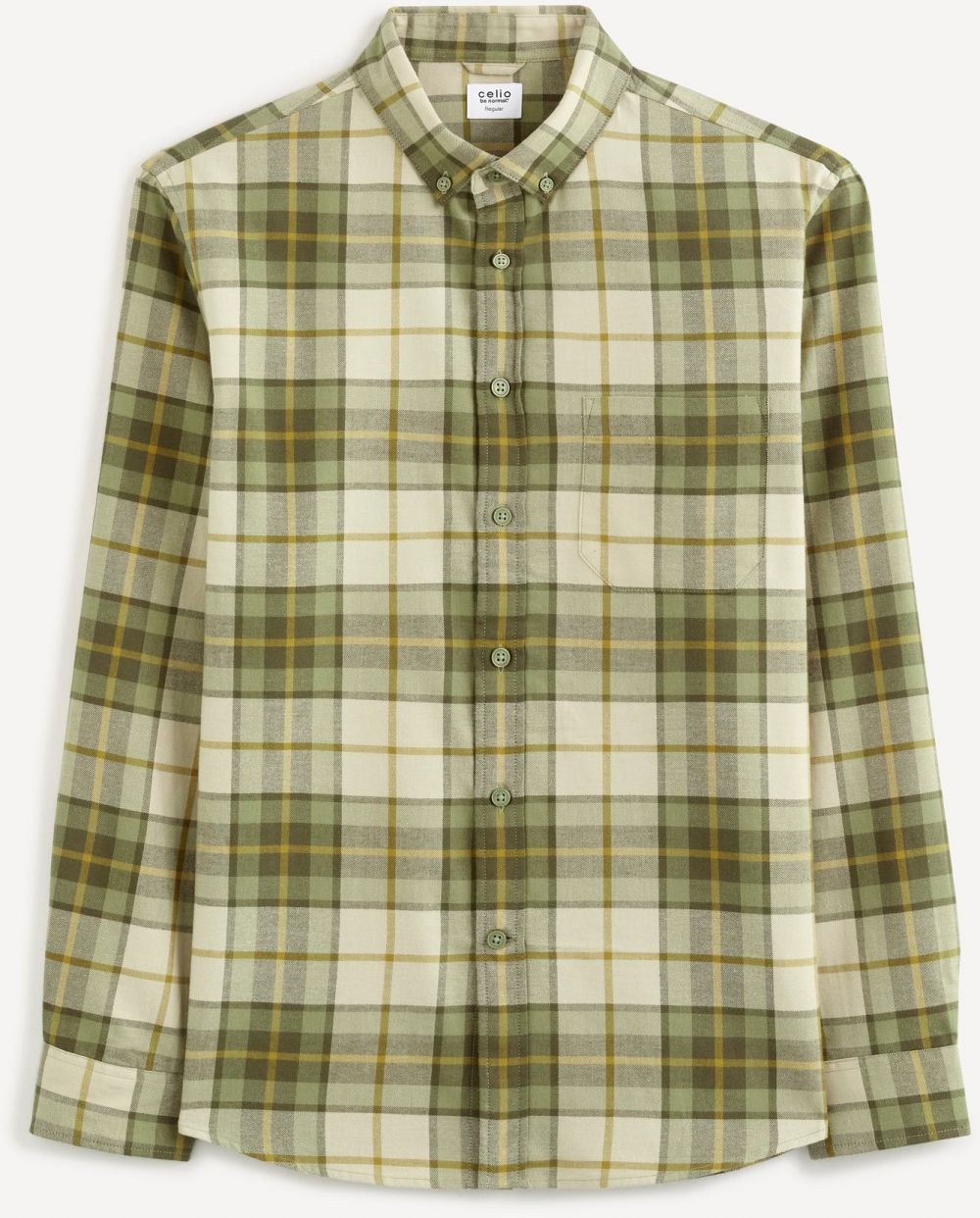 Celio Plaid Cotton Shirt - Men