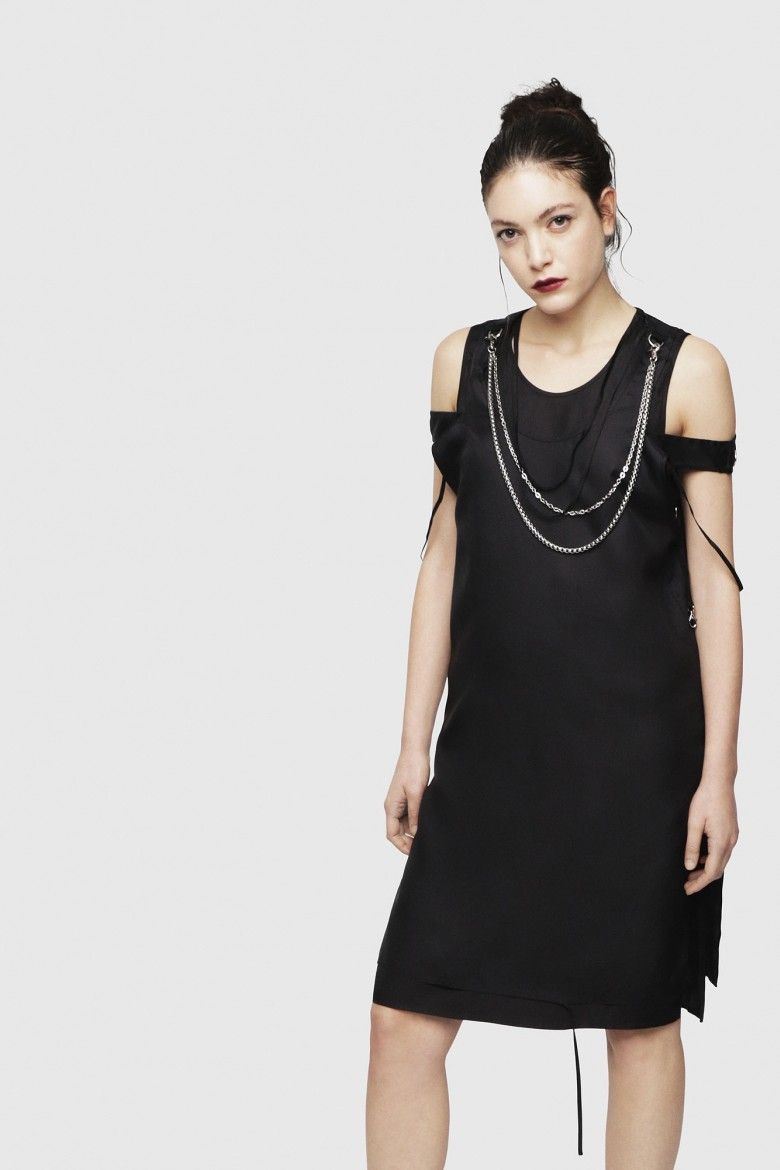 9011 DIESEL S.P.A.,BREGANZE Šaty - Diesel DMAHO DRESS čierne