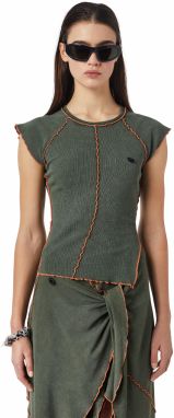 Diesel Top - T-SKYOVER TANK TOP zelený