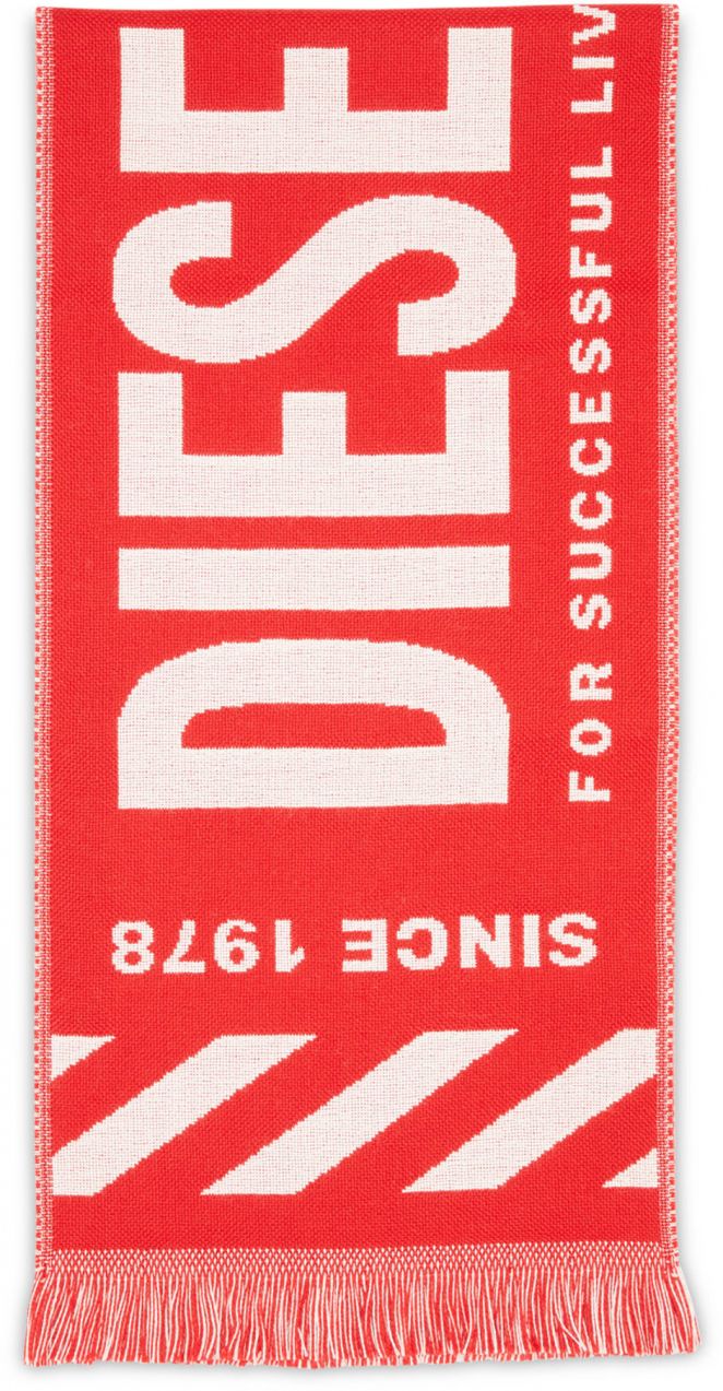Diesel Šál - S-BISC SCARF červený