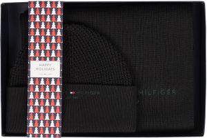 Tommy Hilfiger Set - TH HORIZON SCARF & B čierny