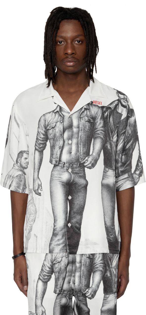 Diesel Košeľa - PR-S-MEC-P2 SHIRT biela