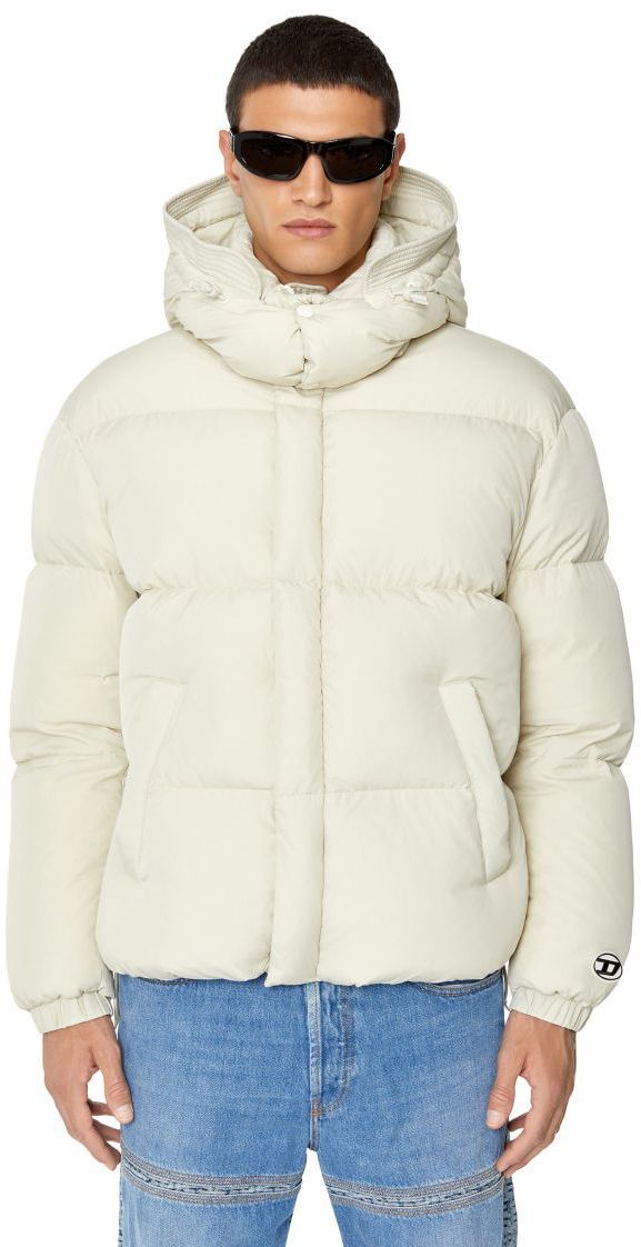Diesel Bunda - W-ROLF-NW JACKET biela