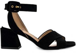Šľapky - FURLA CROSS  SANDAL T.60 - CAMOSCIO čierne