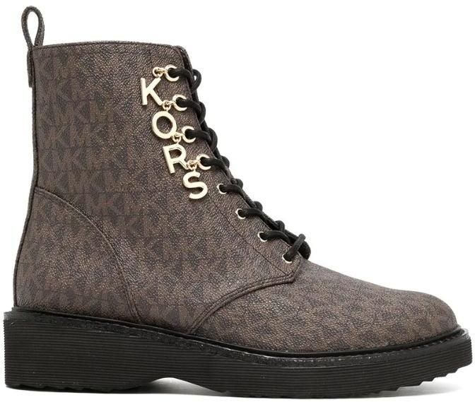 Michael Kors Čižmy - HASKELL BOOTIE hnedé