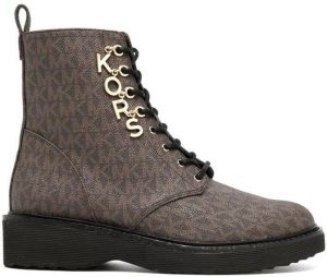 Michael Kors Čižmy - HASKELL BOOTIE hnedé