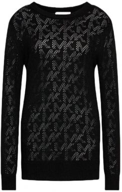Michael Kors Sveter - MK LOGO MESH BF SWTR čierny