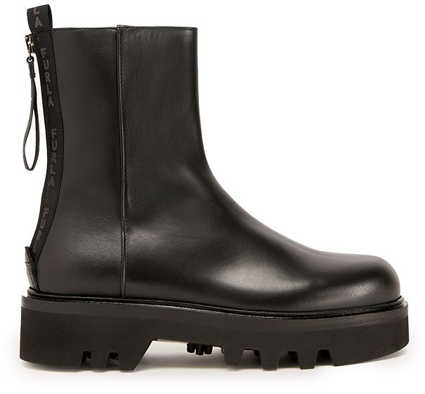 Čižmy - FURLA RITA MID BOOT W/ZIP T.40 čierne