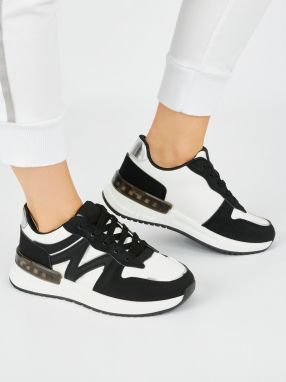 Shelvt Women's black comfortable sneakers