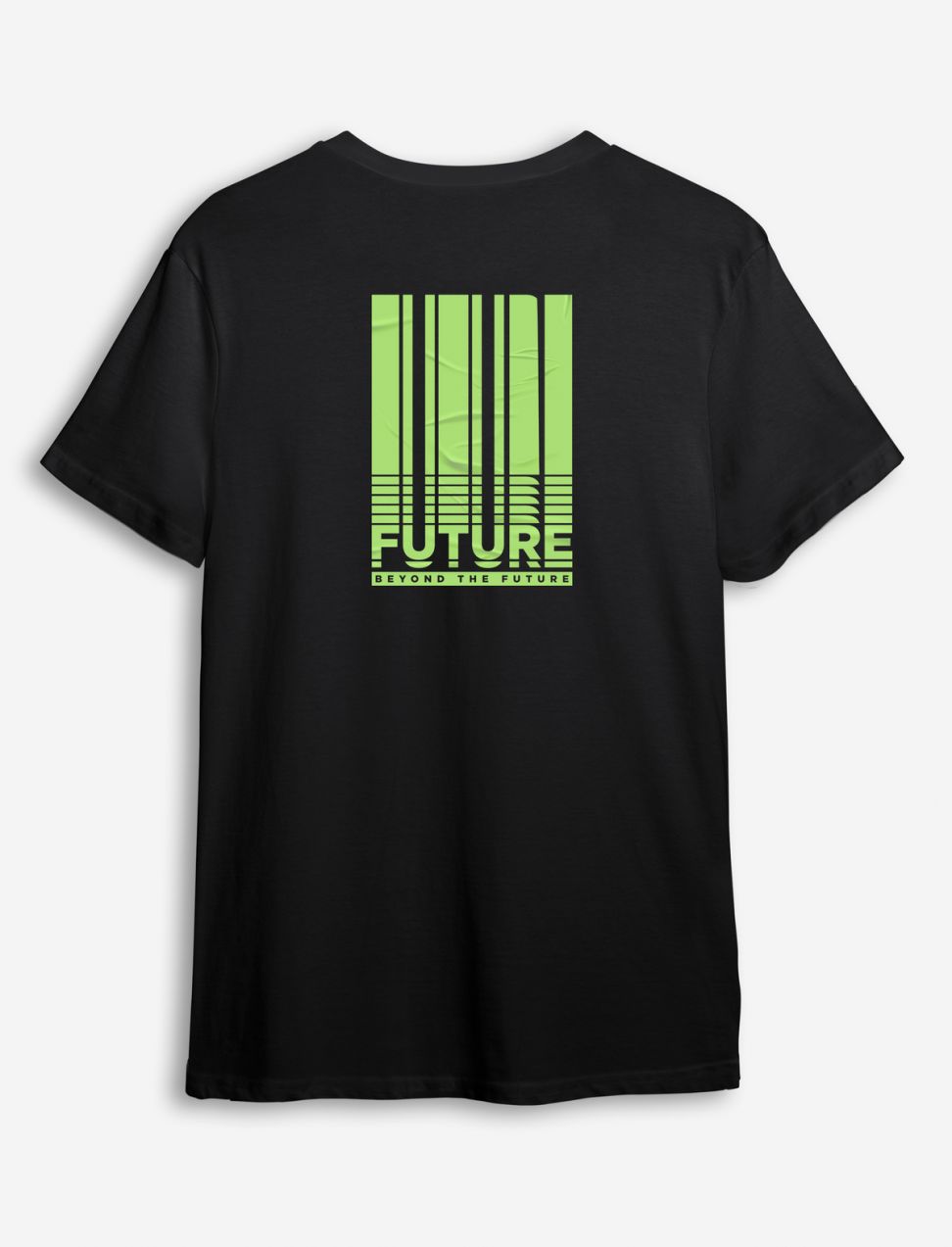 Trendyol Black Text Printed Regular/Normal Cut T-shirt