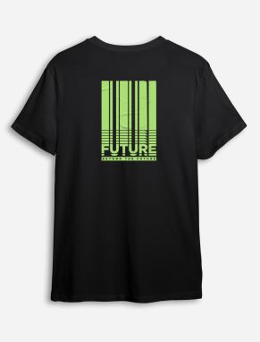 Trendyol Black Text Printed Regular/Normal Cut T-shirt