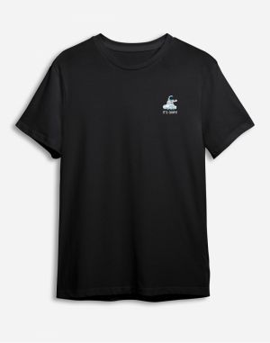 Trendyol Black Text Printed Regular Cut T-shirt