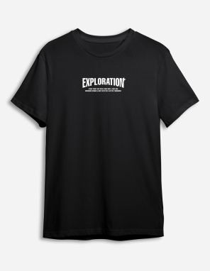 Trendyol Black Text Printed Regular/Normal Cut T-shirt