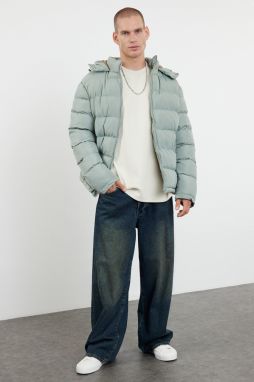 Trendyol Mint Regular Fit Kangaroo Model Winter Coat