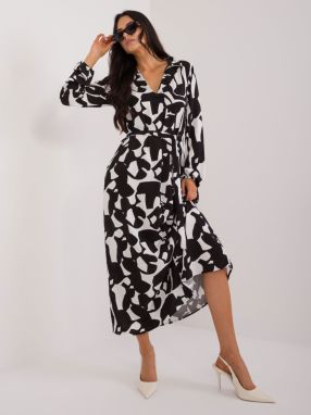 Black shirt dress with belt SUBLEVEL