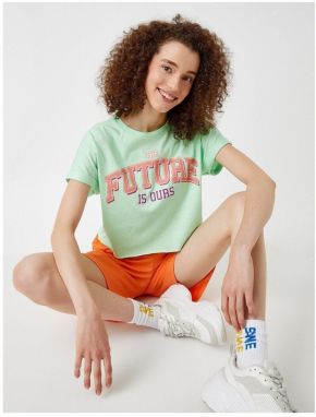 Koton Women's Green T-Shirt