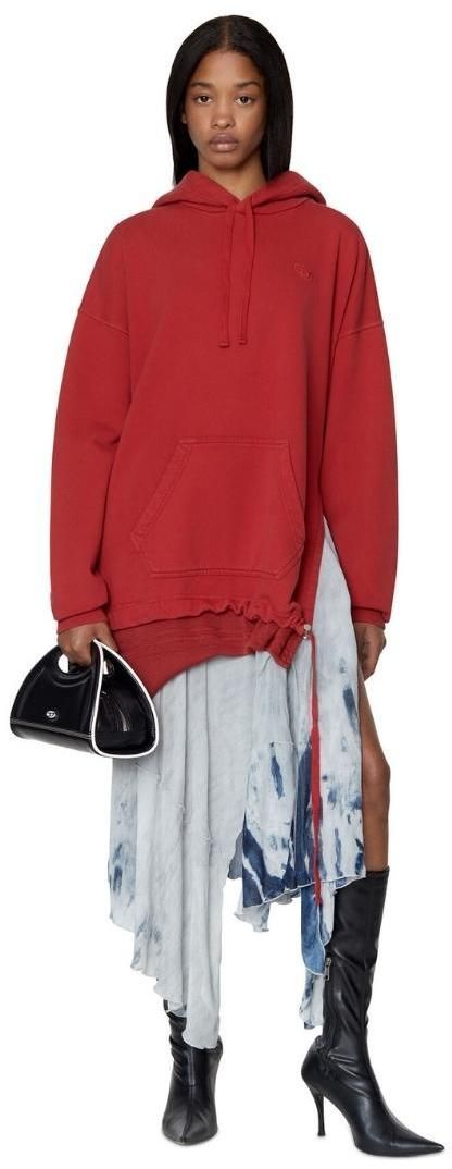 Diesel Šaty - D-ROLLIER DRESS červené