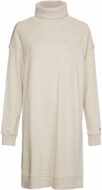Tommy Hilfiger Šaty - RLX HONEYCOM ROLLNK béžové