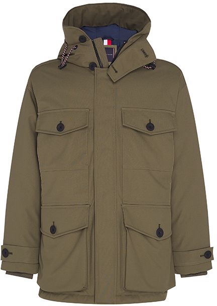 Tommy Hilfiger Bunda - HEAVY CANVAS PARKA zelená