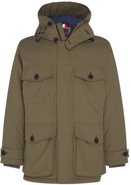 Tommy Hilfiger Bunda - HEAVY CANVAS PARKA zelená