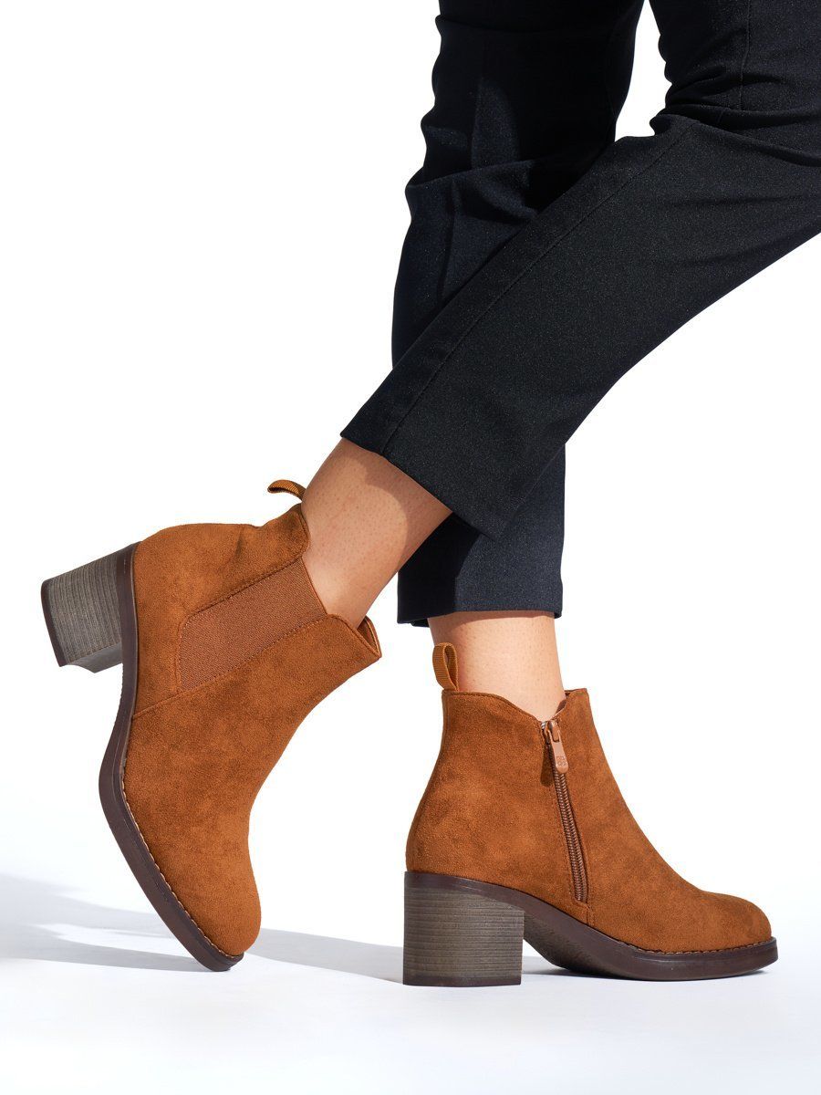 Shelvt Brown classic ankle boots