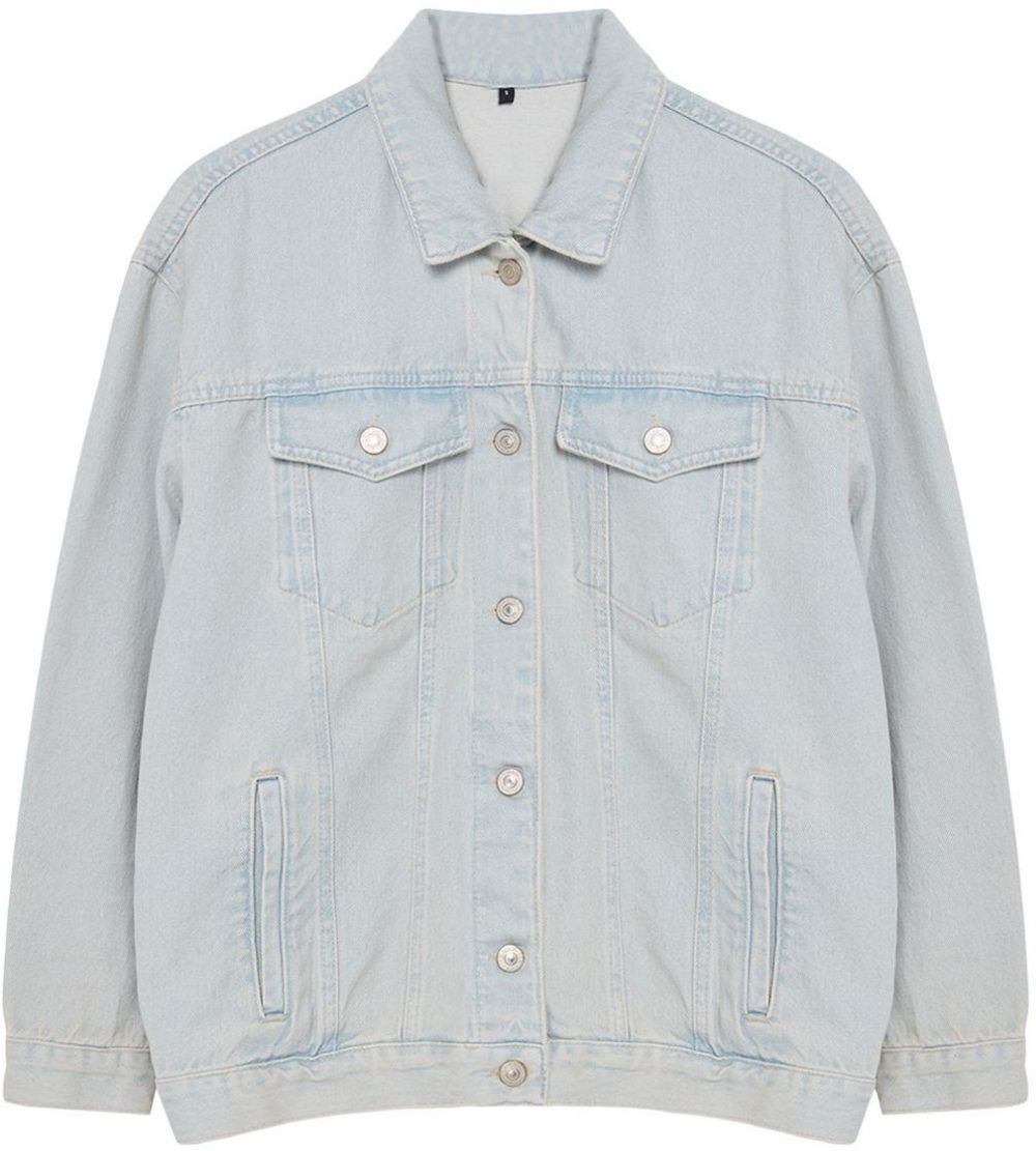 Trendyol Light Blue Oversize Denim Jacket