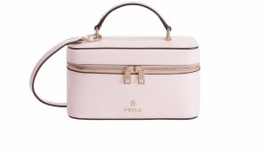 Kabelka - FURLA CAMELIA MINI CROSSBODY VANITY CASE ružová